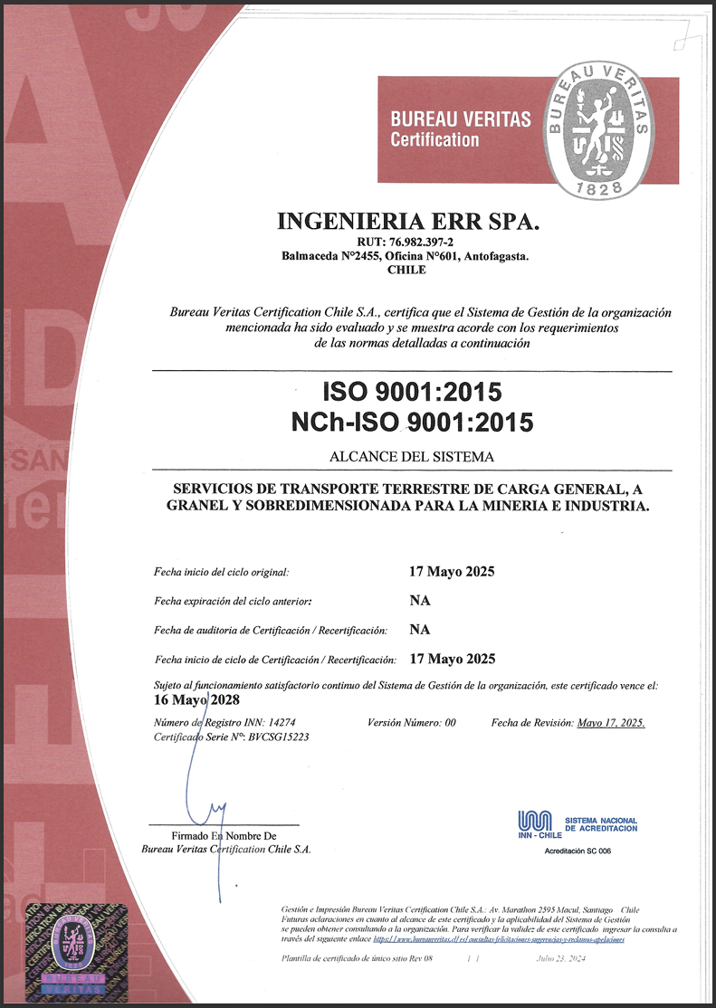 Certificación ISO