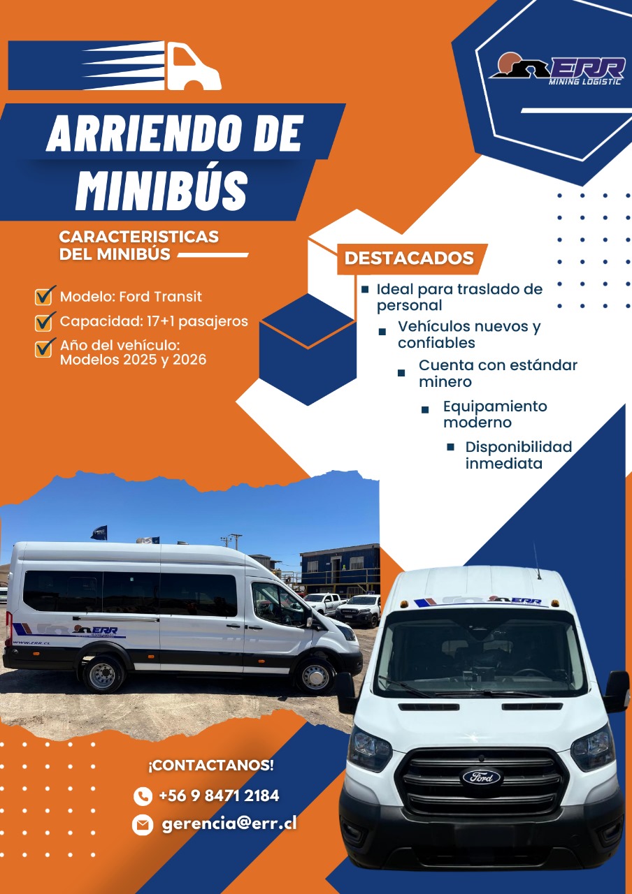 Arriendo de Minibuses con Estándar Minero